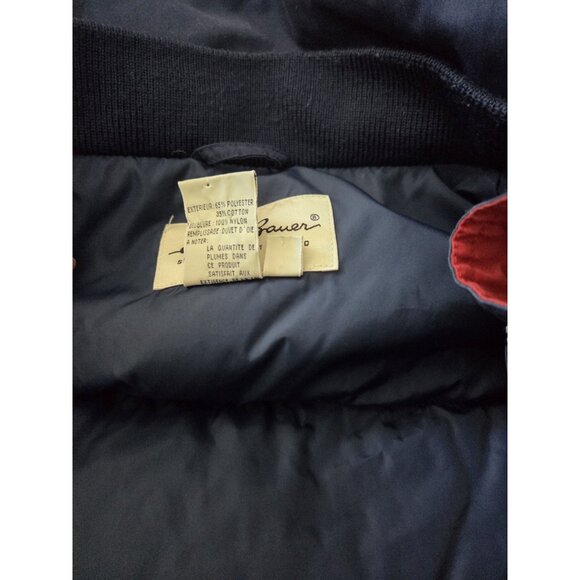 Eddie Bauer Goose Down Mens XL Ridgeline Puffer Jacket Red Hooded Parka - Picture 10 of 14